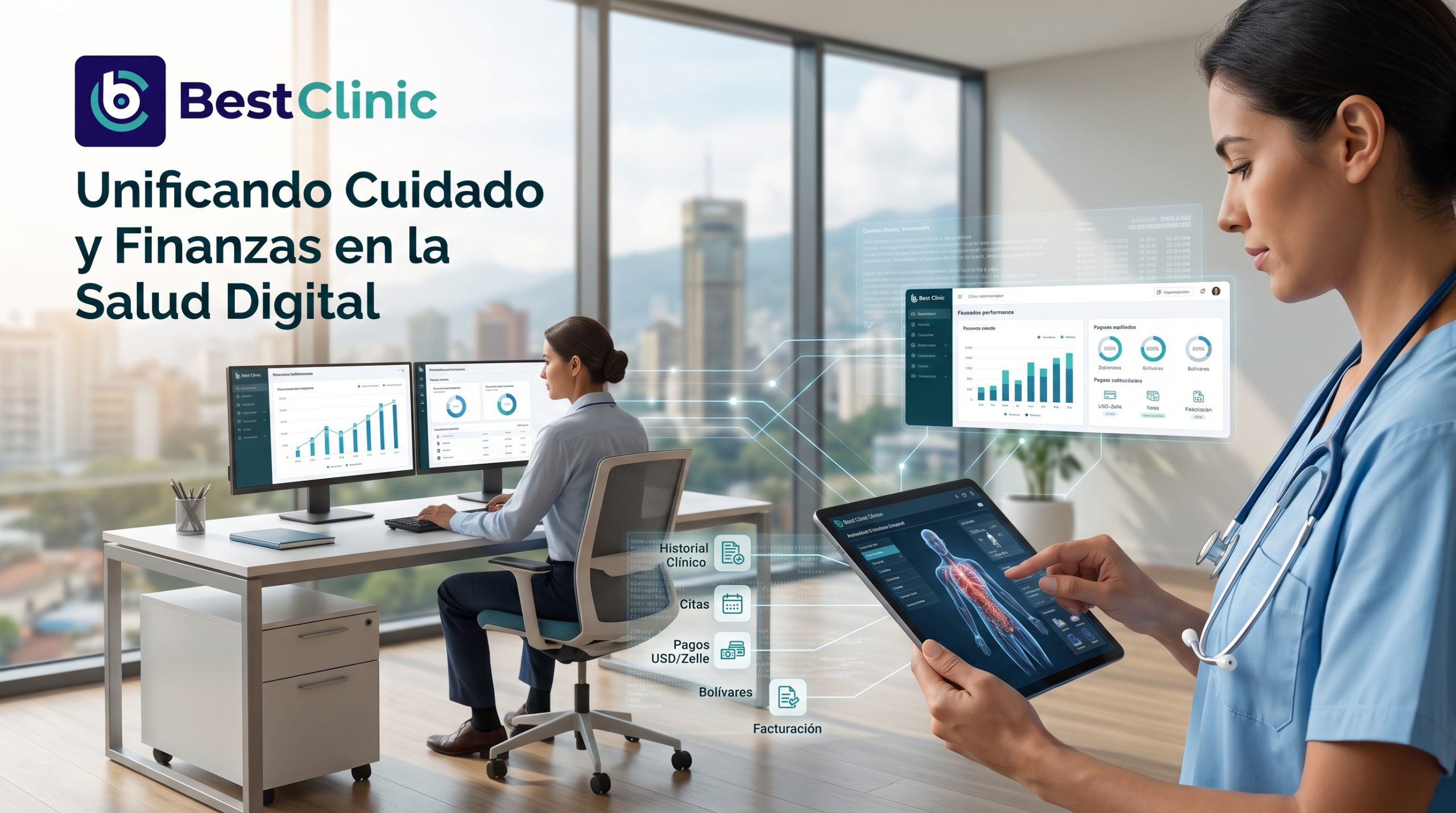 Best Clinic: La plataforma integral de salud que conecta el cuidado clínico de tus pacientes con el control financiero de tu clínica en una sola interfaz inteligente